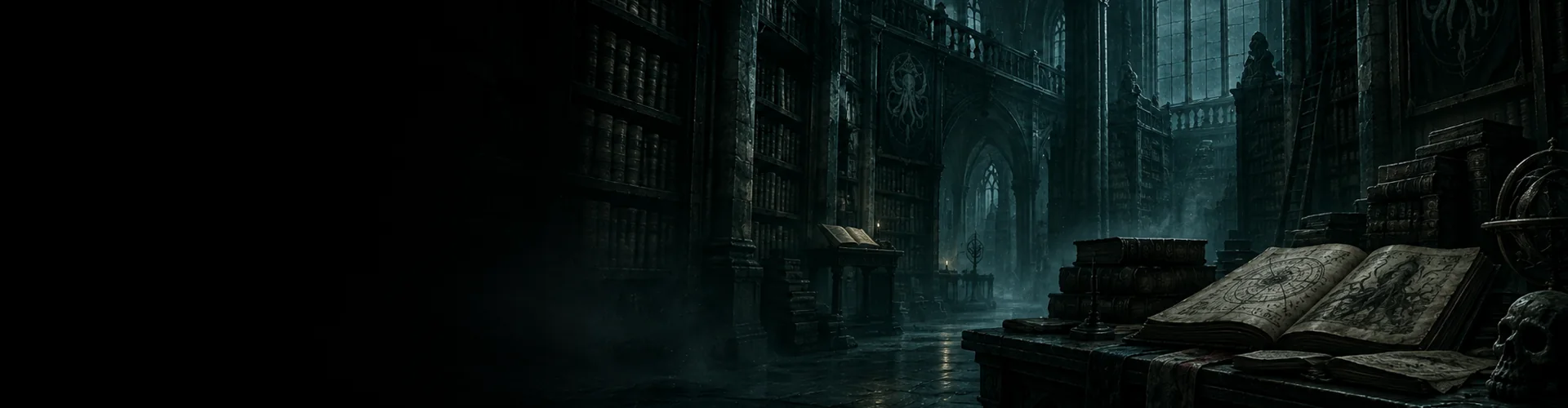 Library of Lovecraft Mythos in Miskatonic University