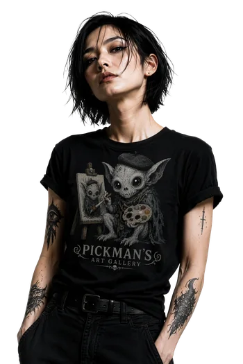 Richard Pickman Art Gallery Standard Unisex t-shirt richard pickman art gallery standard unisex t shirt base goth girl waist cut unspeakabletales