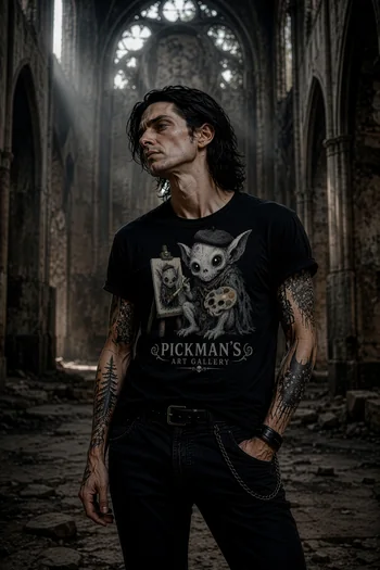 Richard Pickman Art Gallery black Lovecraftian Standard Unisex t-shirt