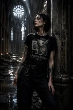 Richard Pickman Art Gallery black Lovecraftian Standard Unisex t-shirt