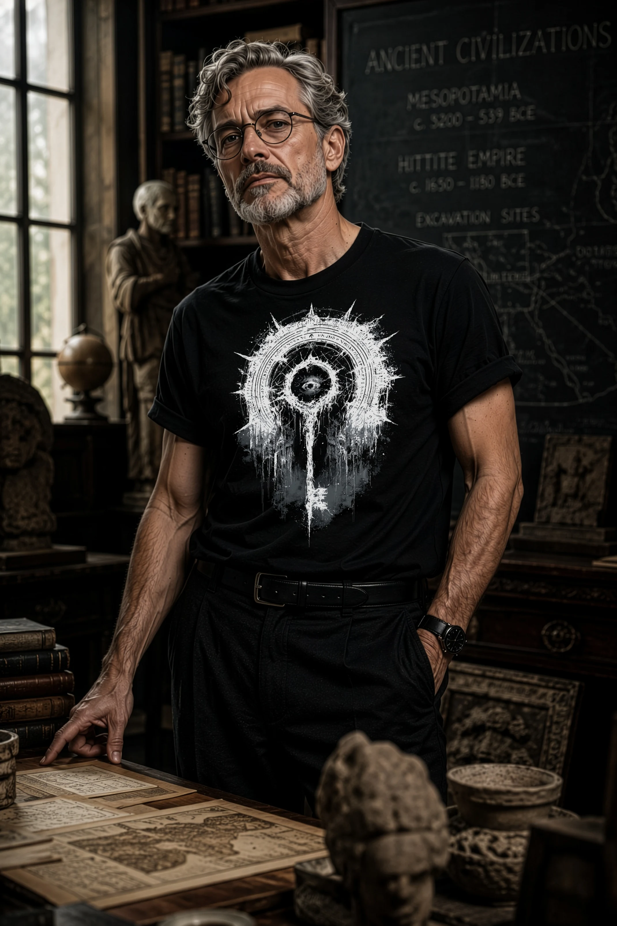 Yog-Sothoth Beyond Time and Space black Lovecraftian Standard Unisex t-shirt