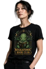 Miskationic University Book Club black Lovecraftian Standard Unisex t-shirt