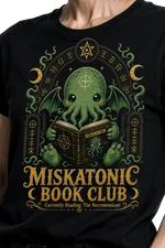 Miskationic University Book Club black Lovecraftian Standard Unisex t-shirt
