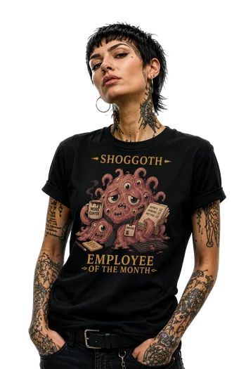 Shoggoth Employee of the Month black Lovecraftian Standard Unisex t-shirt