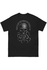 Cthulhu Even Death May Die black Lovecraftian Standard Unisex t-shirt