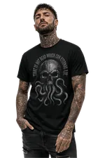 Cthulhu Even Death May Die black Lovecraftian Standard Unisex t-shirt