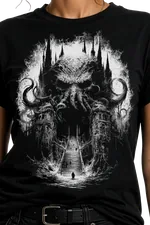 R'Lyeh Where The Great Old One Dreams black Lovecraftian Standard Unisex t-shirt